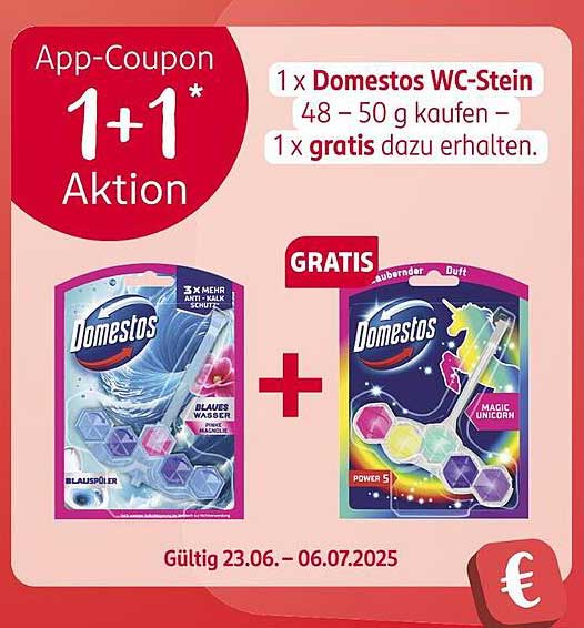 1 x Domestos WC-Stein 48 – 50 g kaufen – 1 x gratis dazu erhalten