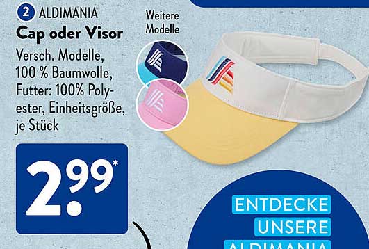 ALDIMANIA Cap oder Visor
