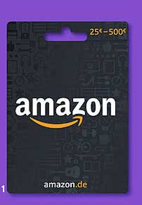 Amazon Geschenkkarte im Wert von 25 € bis 500 €
