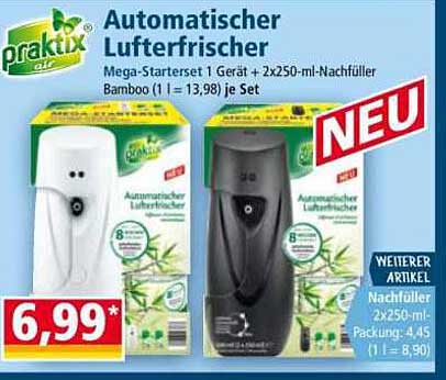 Automatischer Luftfrischer Mega-Set mit Nachfüllern