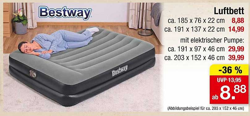 Bestway Luftbett mit elektrischer Pumpe