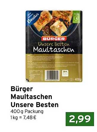 Bürger Maultaschen Unsere Besten