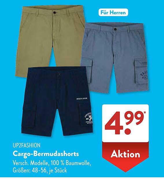 Cargo-Bermudashorts für Herren
