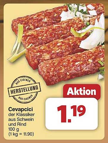 Cevapcici - Der Klassiker aus Schwein und Rind