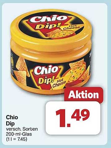 Chio Dip versch. Sorten 200-ml-Glas
