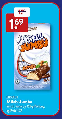Choceur Milch-Jumbo 150 g
