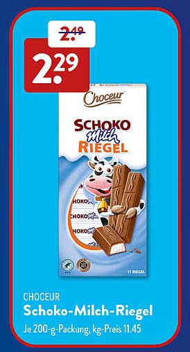 Chocoeur Schoko-Milch-Riegel