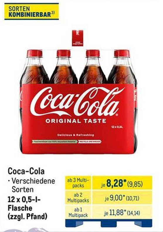 Coca-Cola - Verschiedene Sorten im Multipack