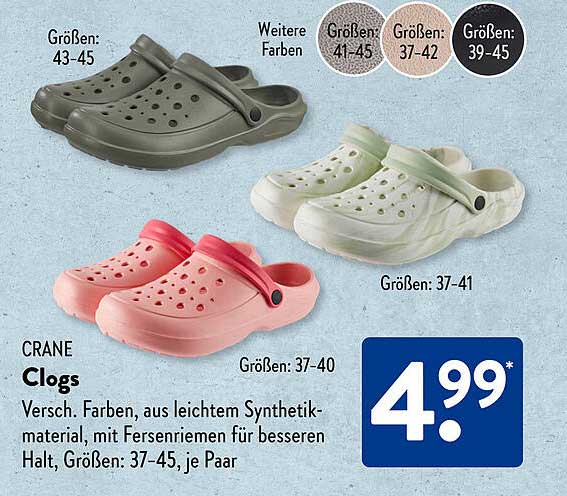CRANE Clogs – Komfortable und stylische Schuhe für alle Gelegenheiten