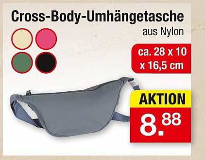 Cross-Body-Umhängetasche aus Nylon