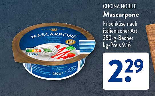 CUCINA NOBILE Mascarpone