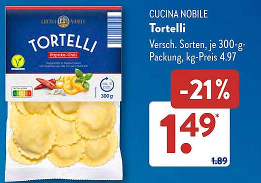 Cucina Nobile Tortelli – Paprika-Chili (300 g)