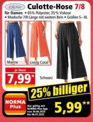 Culotte-Hose 7/8 für Damen