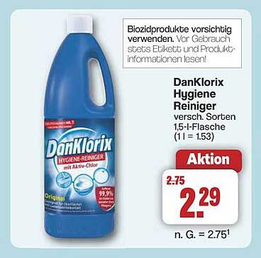DanKlorix Hygiene Reiniger 1,5 l - Original