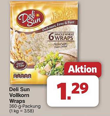 Deli Sun Vollkorn Wraps
