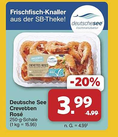 Deutsche See Crevetten Rosé - 250-g-Schale