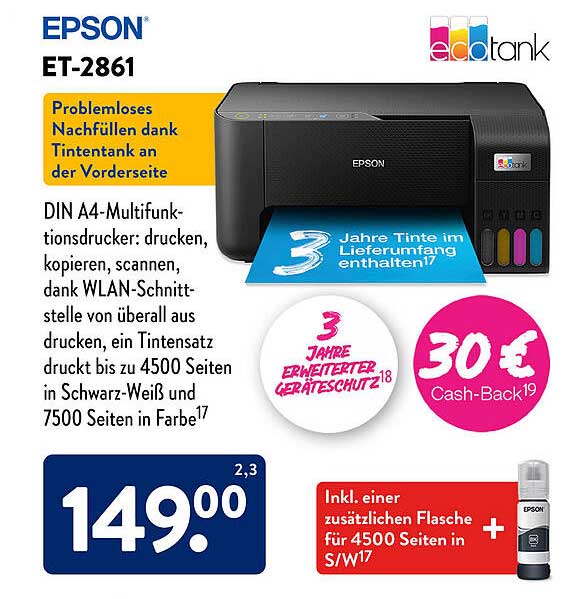 Epson ET-2861 Multifunktionsdrucker