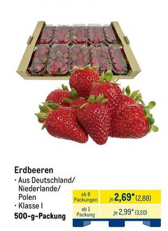 Erdbeeren 500-g-Packung