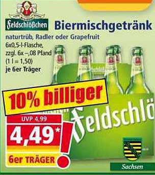 Feldschlösschen Biermischgetränk 6er Träger - natürlich frisch und spritzig!