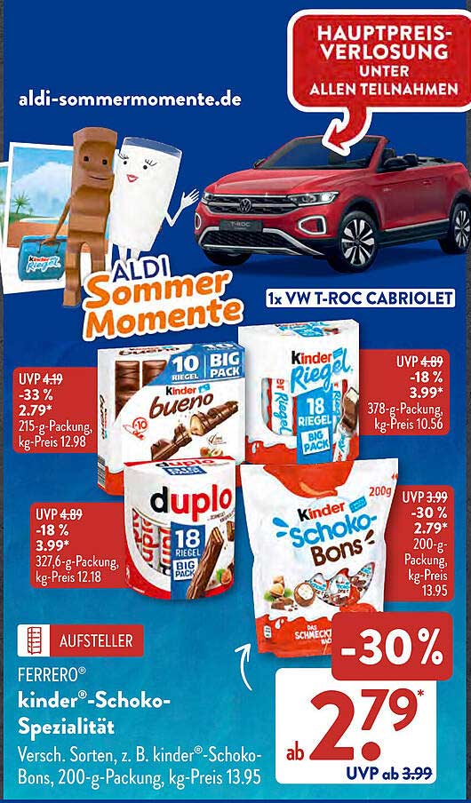 FERRERO® kinder®-Schoko-Spezialität