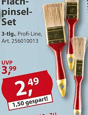 Flachpinsel-Set 3-tlg., Profi-Line, Art. 256010013