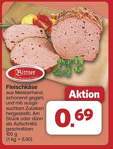 Fleischkäse aus Meisterhand, schonend gegart