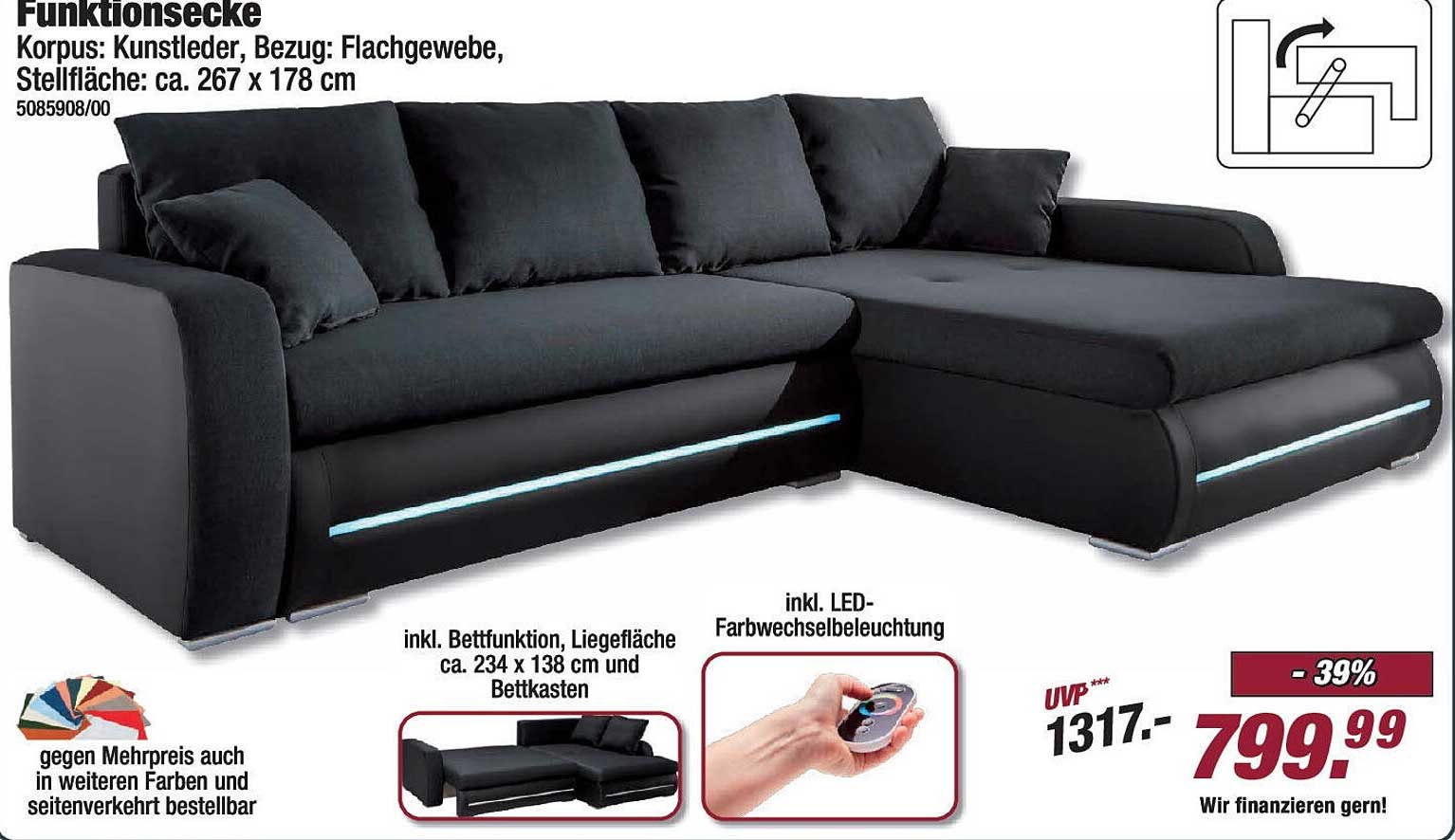 Wunderbar Led Couch Poco Fotos