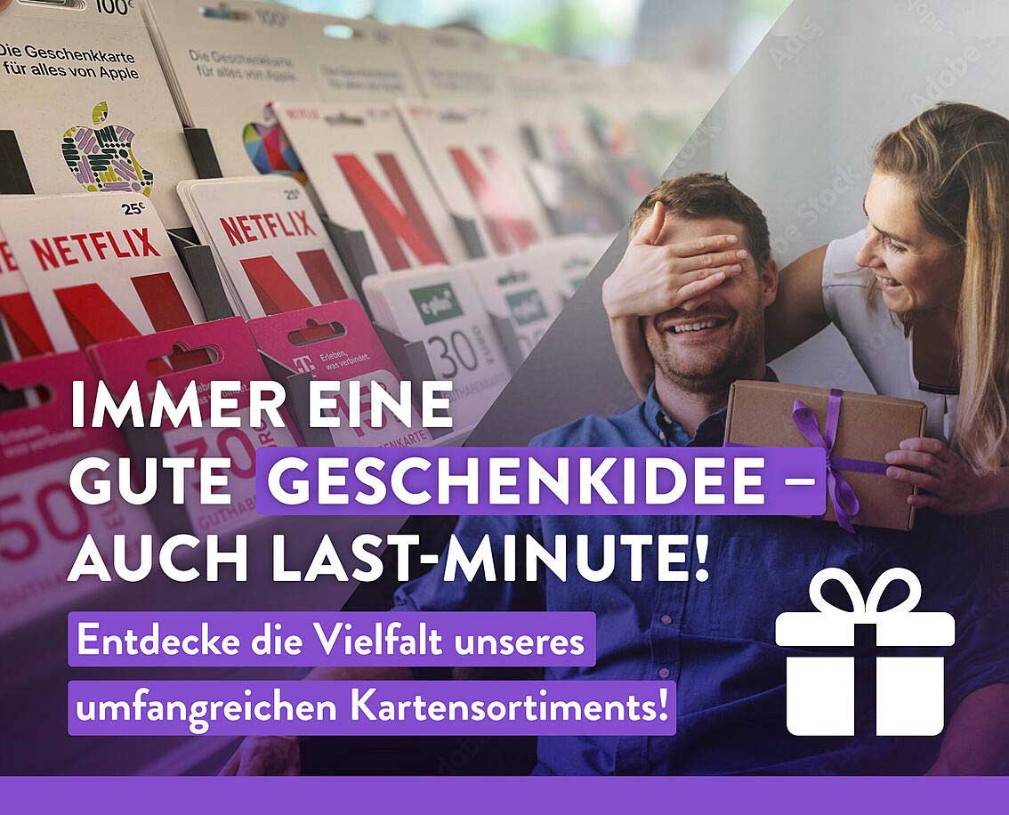 Geschenkkarten für vielfältige Anlässe