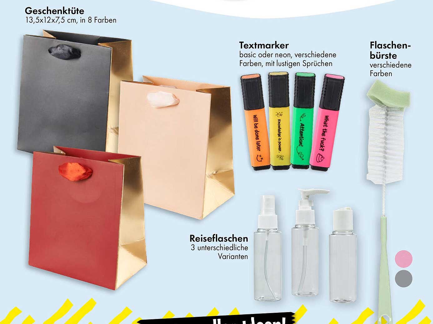 Geschenktüte in 8 Farben