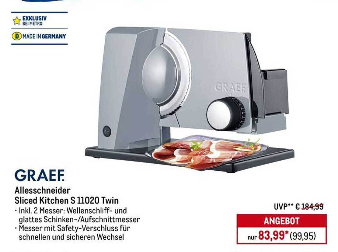 GRAEF Allesschneider Sliced Kitchen S 11020 Twin