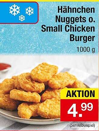 Hähnchen Nuggets o. Small Chicken Burger 1000 g