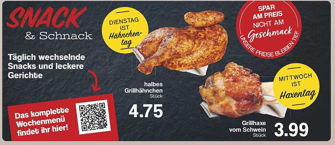 Halbes Grillhähnchen zum reduzierten Preis
