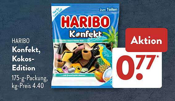 HARIBO Konfekt, Kokos-Edition 175 g