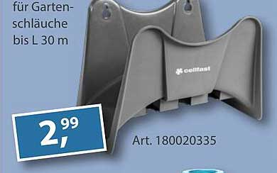Hochwertiger Wandhalter für Gartenschläuche bis L 30 m