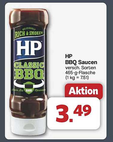 HP BBQ Sauce, verschiedene Sorten, 465-g-Flasche