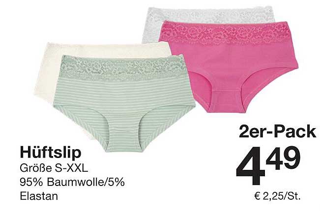 Hüftslips im 2er-Pack – Nur 4,49 €