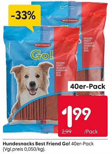 Hundesnacks Best Friend Go! 40er-Pack