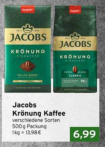 Jacobs Krönung Kaffee 500 g Packung
