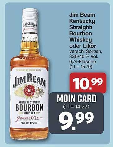 Jim Beam Kentucky Straight Bourbon Whiskey oder Likör