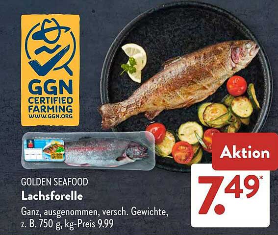 Lachsforelle GOLDEN SEAFOOD - frisch aus besten Zuchtanlagen