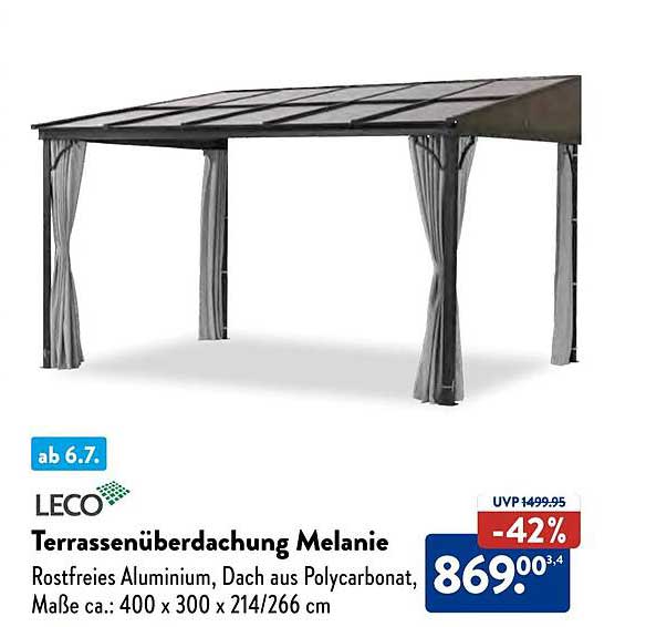 LECO Terrassenüberdachung Melanie