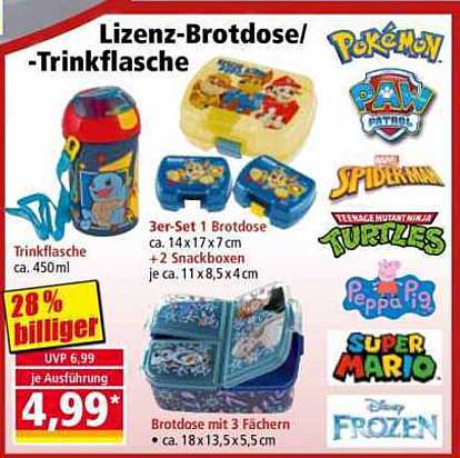 Lizenz-Brotbox / Trinkflasche