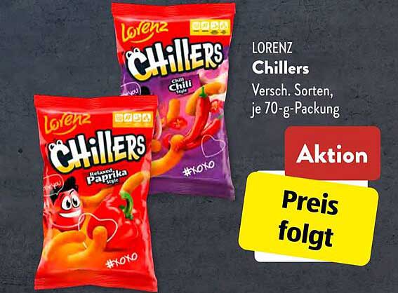 Lorenz Chillers - Versch. Sorten, je 70-g-Packung