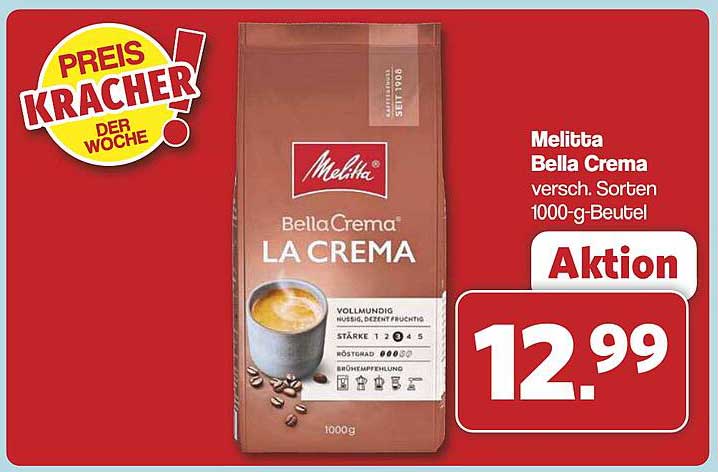 Melitta Bella Crema La Crema 1000-g-Beutel