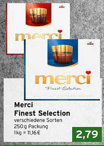 Merci Finest Selection 250 g Packung