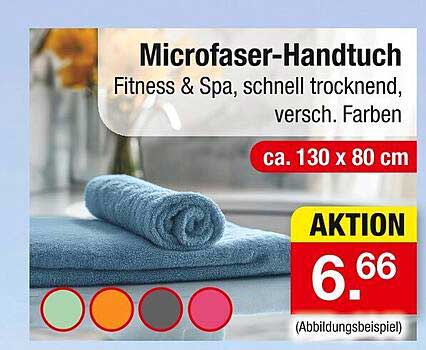Microfaser-Handtuch Fitness & Spa schnell trocknend, versch. Farben