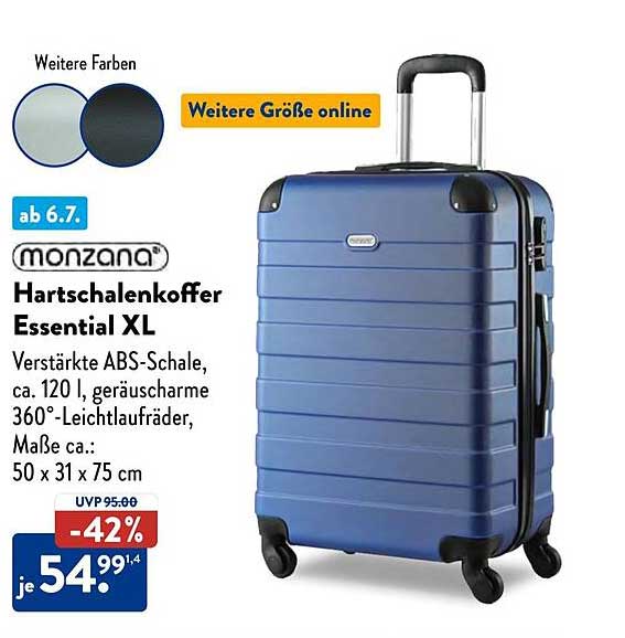 Monzana Hartschalenkoffer Essential XL