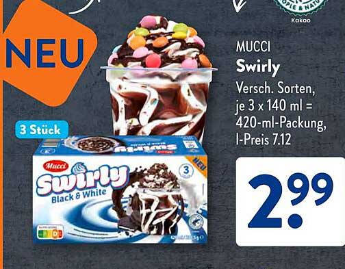 MUCCI Swirly – Innovatives Eisvergnügen in verschiedenen Sorten