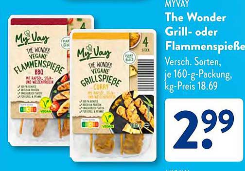 MyVay The Wonder Grill- oder Flammenspieße, 160-g-Packung