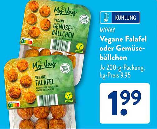 MYVAY Vegane Falafel oder Gemüseballchen